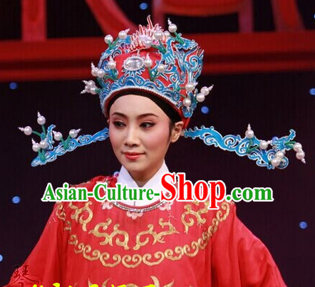 Chinese Beijing Opera Crown Coronet Headpieces Headwear Headdress Hat