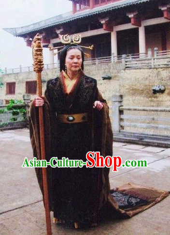 Han Dynasty Cantonese Drama Female Queen Garment Costumes Complete Set