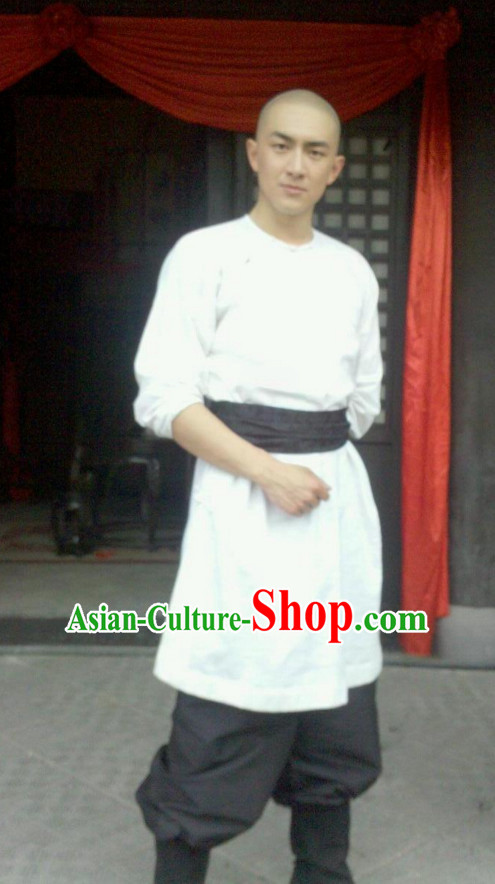 Ancient Chinese Style Kung Fu Dress Authentic Clothes Culture Costume Han Dresses Traditional National Dress Clothing Complete Set for Men