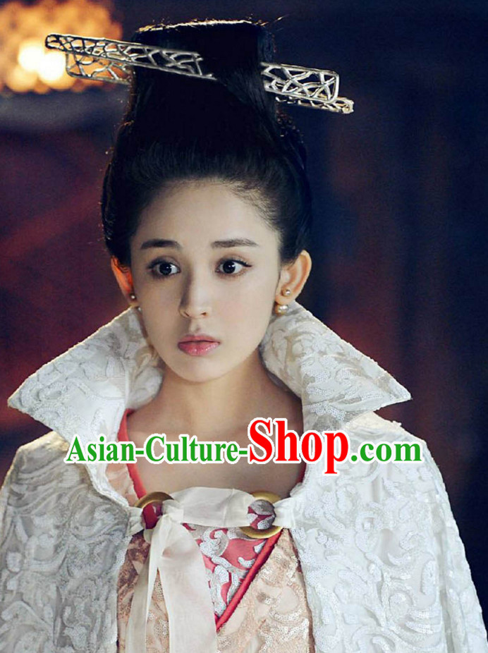 Ancient Chinese Traditional Style Fairy Black Wigs and Hairpins for Women Girls