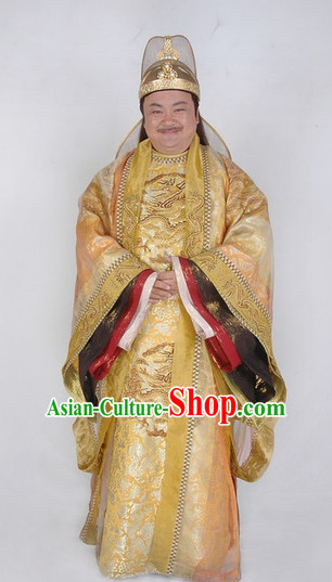 Ancient Chinese Style Emperor Costumes Dress Authentic Clothes Culture Traditional National Clothing Complete Set