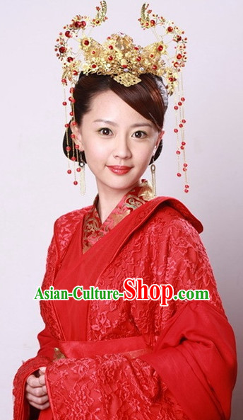 Traditional Chinese Style Brides Hair Jewelry Set