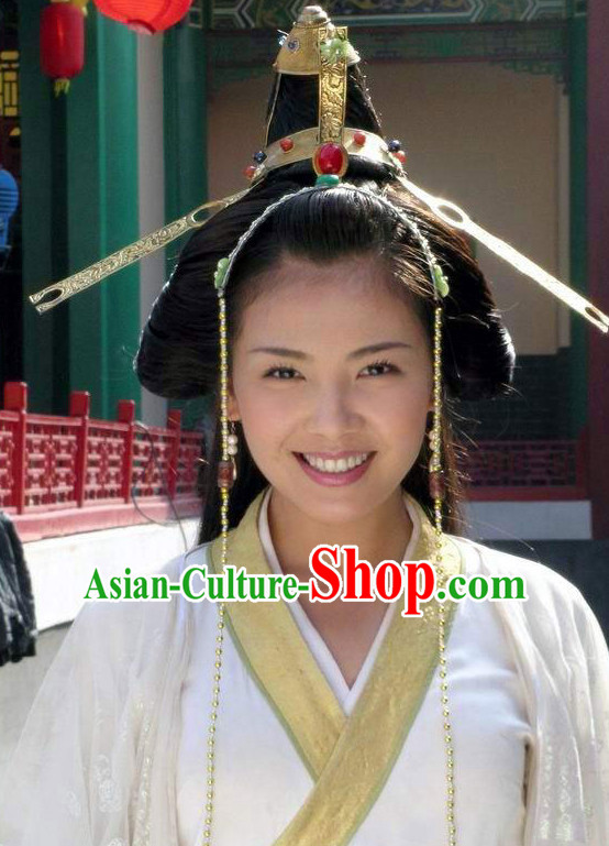Traditional Ancient Asian Chinese Style Princess Hair Accessories Hairpin Headwear Complete Set