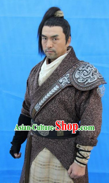 Traditional Chinese Ancient Fighter Costumes Complete Set for Men