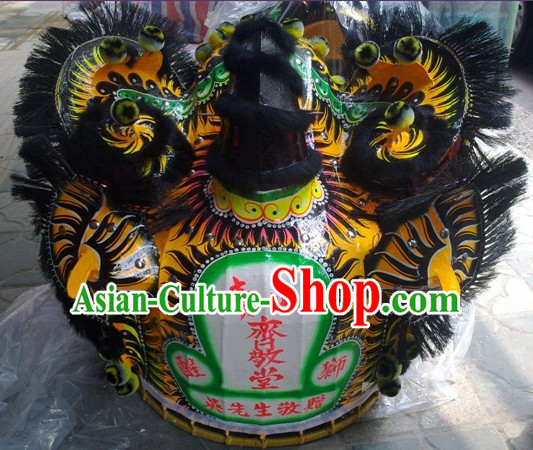 Top Ancient Chinese Traditional Futsan Style Lion Dancing Costumes Complete Set