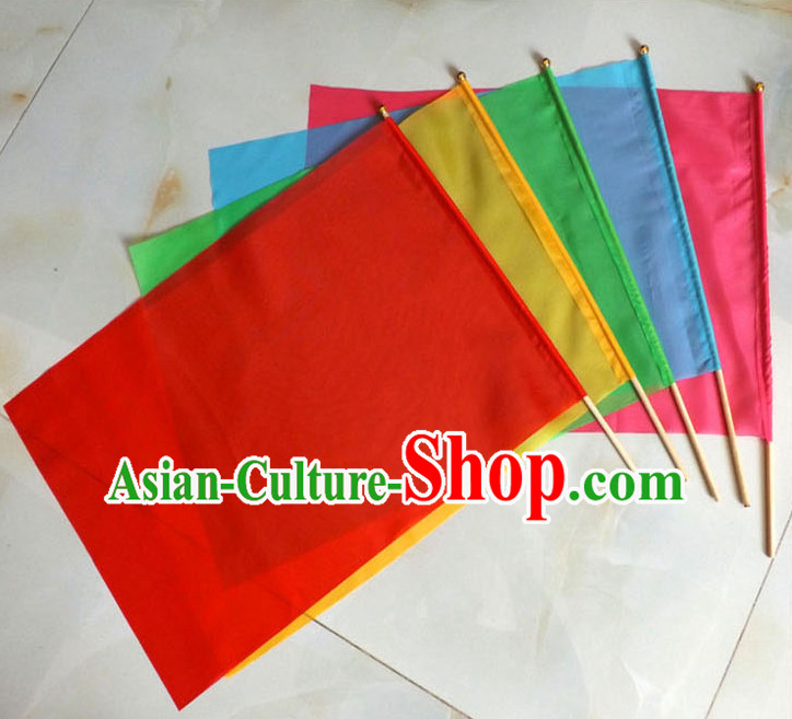 Holding Dance Flag Dancing Banner Welcome Ceremony Acrobatics Flag for Children Adults