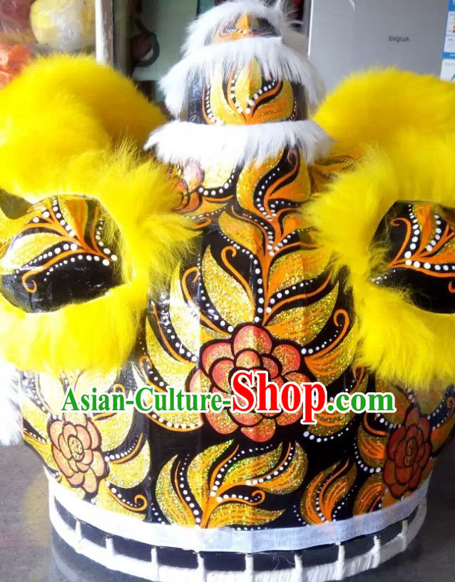 Top Yellow Competition and Parade Lion Dance Equipment Complete Set