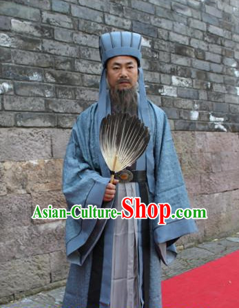 Ancient Chinese Zhuge Liang Three Kingdom Costume Complete Set