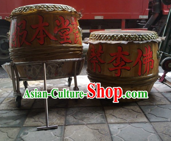 24 Inches Custom Made Big Lion Dance Wooden Drum