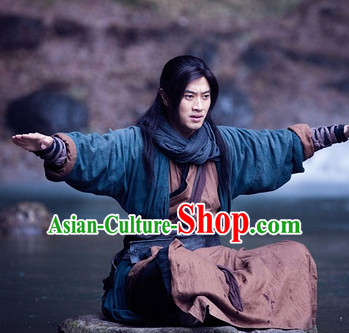 Ancient Chinese Male Hanfu Costumes Complete Set for Men