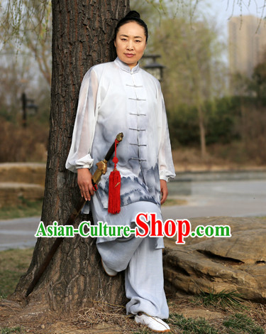 Chinese Traditional Competition Championship Tai Chi Taiji Master Suits Uniforms
