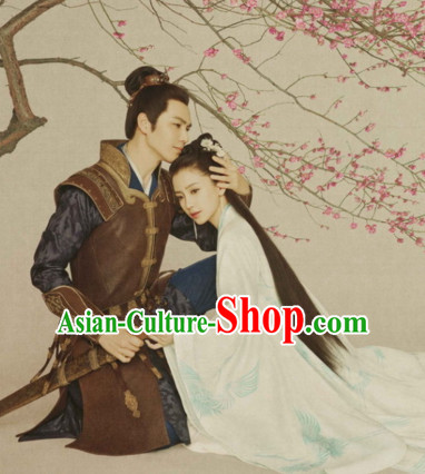 Traditional Chinese Han Dynasty Dress Chinese Knight Clothing Cloth China Attire Oriental Dresses Complete Set for Men