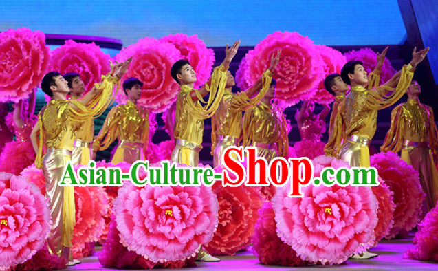 Traditional Dance Peony Umbrella Props Flower Umbrellas Dancing Prop Decorations for Women Men Adults