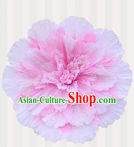 Pink Traditional Dance Props Flower Umbrella Dancing Prop Decorations for Men Women Adults