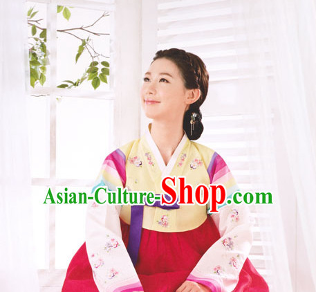 South Korean Embroidered Clothing Traditional Korean Dress Traditional National Costume