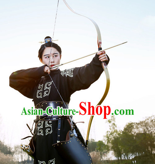 Traditional Chinese Ancient Tang Dynasty Archer Knight Scholar Garment Suits Dresses Complete Set for Women and Men