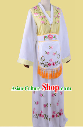 Chinese Opera Costumes Huangmei Opera Stage Performance Costume Chinese Traditional Butterfly Love Costume Drama Costumes and Hat Complete Set