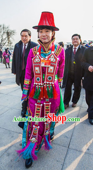 Chinese Traditional Ethnic National Costumes Complete Set