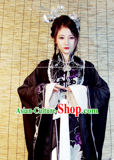 Chinese Ancient Han Fu Princess Clothing Robes Tunics Accessories Traditional China Clothes Adults Kids