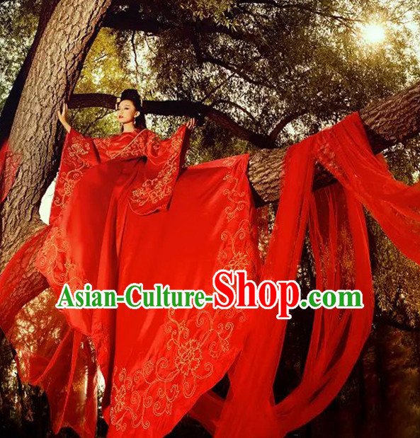 Chinese TV Drama Costume Ancient Theatrical Costumes Historical Clothing and Hair Jewelry Complete Set for Women