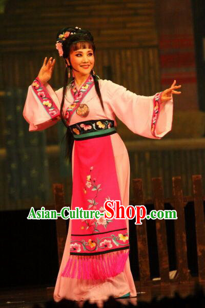 Chinese Classical Yue Opera Dance Costumes Huang Mei Opera Costume Complete Set for Women Girls Children Adults