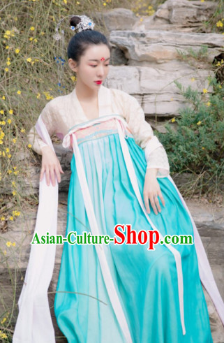 Asian Traditional High Quality Tang Fairy Princess Goddness Clothes Costume Costumes Complete Set for Women Girls Children Adults