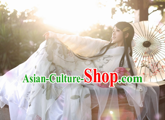 Top Chinese Ancient Artist Clothes Theater and Reenactment Costumes Complete Set for Men