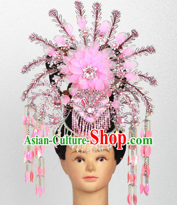 Supreme Handmade Chinese Ancient Imperial Palace Princess Headwear Headgear Hair Jewelry Hairpieces Set