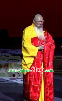 China Ancient Tang Dynasty Monk Opera Costume Drama Stage Costumes Complete Set