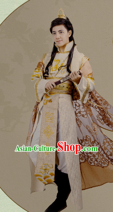 Chinese Emperor Hanfu Robe Prince Clothing Handmade Bjd Dress Opera Costume Drama Costumes Complete Set