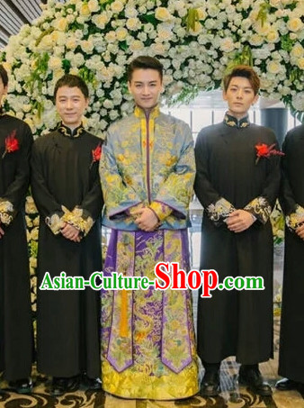 Top Traditional Chinese Phoenix Embroidered Wedding Dresses for Bridegrooms