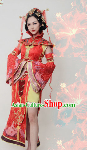 Chinese Empress Cos Costume Embroidered Women Hanfu Dress Gown Costumes Ancient Costume Clothing Complete Set
