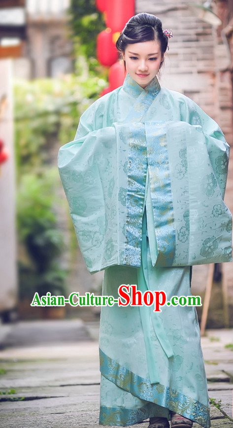 Ancient Chinese Han Dynasty Dresses Hanfu Wedding Dress Hanbok Kimono Complete Set for Women