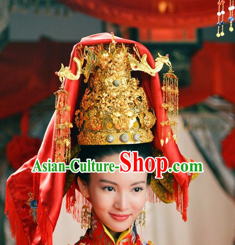 Ancient Chinese Princess Palace Crown Hat Coronet Headwear Headpieces