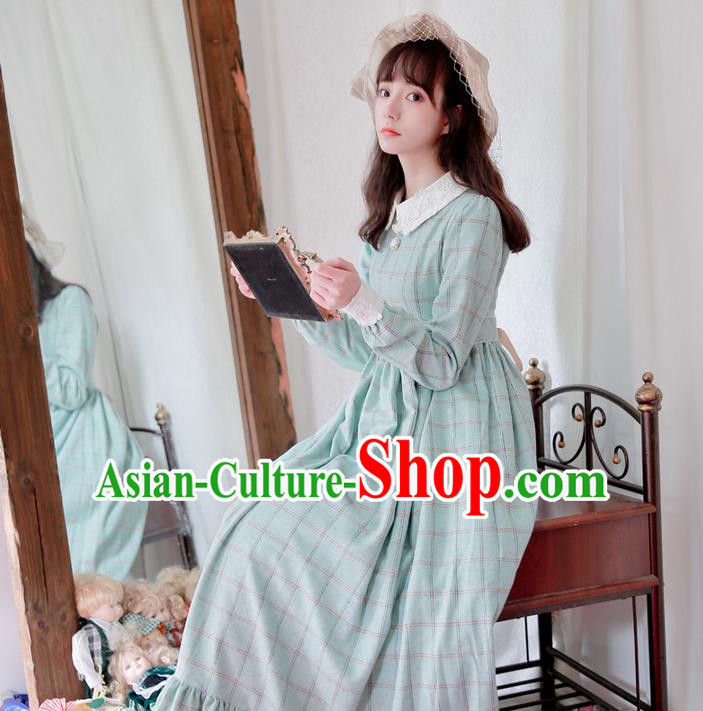 Traditional Classic Women Clothing, Traditional Classic Woolen Dress, British Restoring Ancient High Waiet Wool One-Piece Skirt for Women