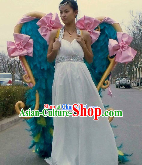 Handmade Long Feather Angel Wings Stage Performance Props