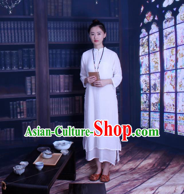 Traditional Chinese Female Costumes, Chinese Acient Clothes, Chinese Mandarin Cheongsam, Tang Suits Plate Buttons Dress for Women