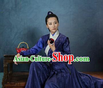 Traditional Chinese Costume Chinese Ancient Swordswomen Dress, Ming Dynasty Swordsmen Costume for Women
