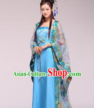 Traditional Ancient Chinese Palace Lady Imperial Consort Costume, Asian Chinese Tang Dynasty Fairy Clothing for Women