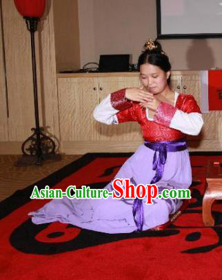 Traditional Chinese Ancient Palace Lady Costume Complete Set, Asian China Song Dynasty Princess Clothing for Women