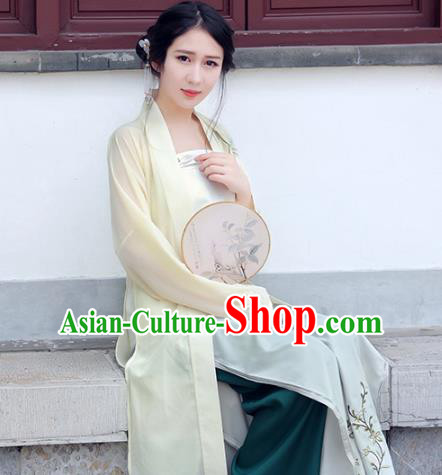 Traditional Ancient Chinese Palace Lady Hanfu Costume, Asian China Song Dynasty Imperial Princess Clothing for Women