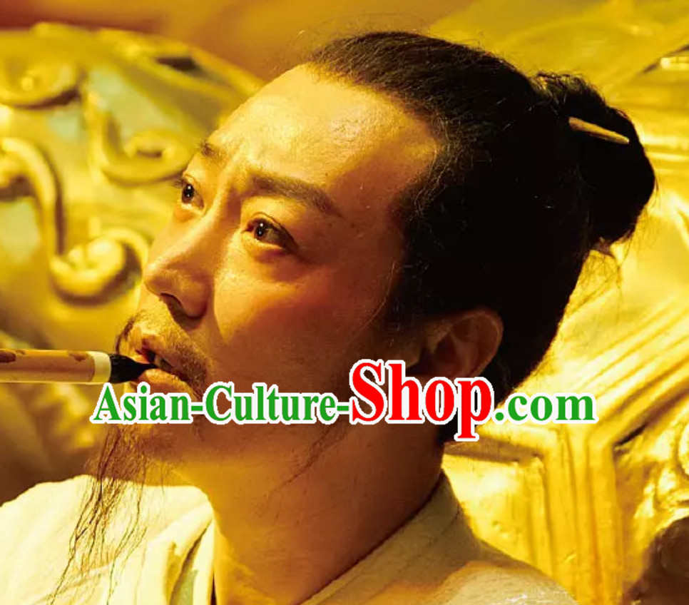 Ancient Chinese Tang Dynasty Black Wigs for Men