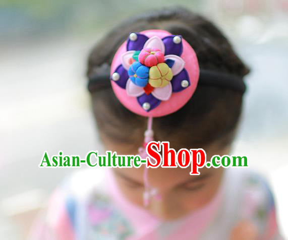 Korean National Hair Accessories Hair Clasp, Asian Korean Hanbok Fashion Headwear Headband for Kids