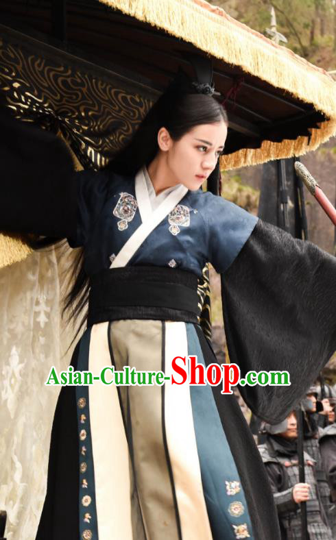 Traditional Chinese Qin Dynasty Female Assassin Costume, Asian