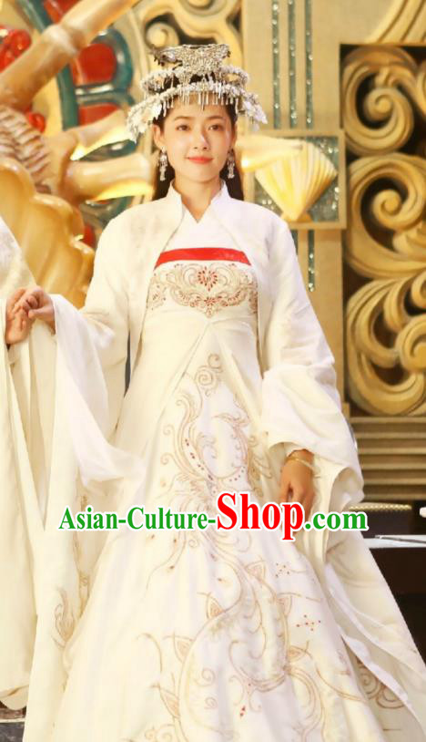 Traditional Chinese Tang Dynasty Princess Costume and Headpiece Complete Set, Asian China Ancient Bride Dress Clothing for Women