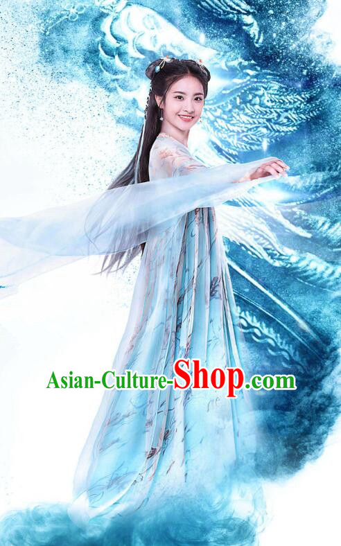 Traditional Chinese Southern and Northern Dynasties Princess Clothing, Asian China Ancient Palace Lady Costume for Women