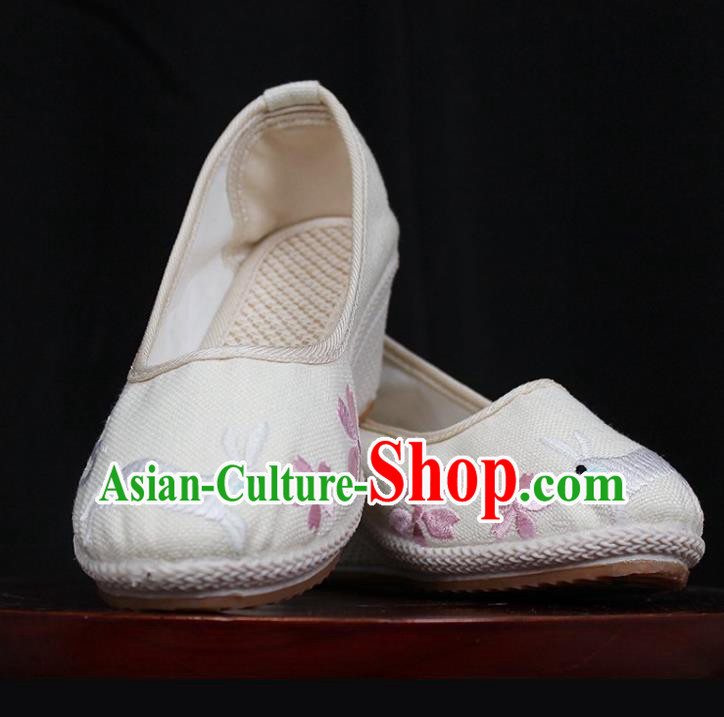 Asian Chinese Shoes Wedding Shoes Princess Shoes, Traditional China Handmade Hanfu Shoes Embroidered Shoes