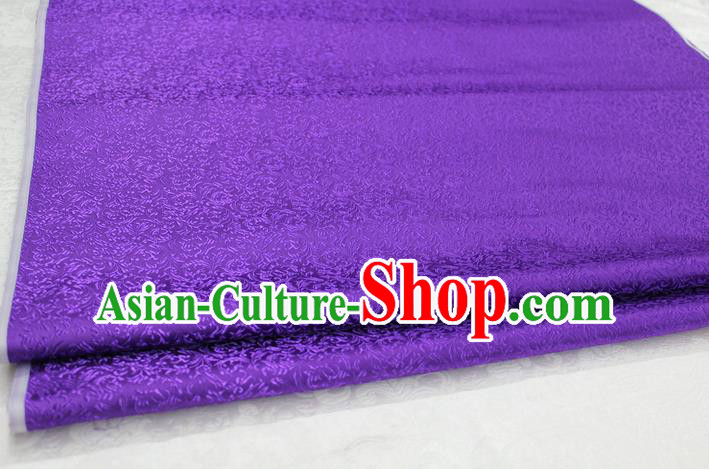 Chinese Traditional Palace Pattern Tang Suit Cheongsam Purple Brocade Fabric, Chinese Ancient Costume Hanfu Satin Material