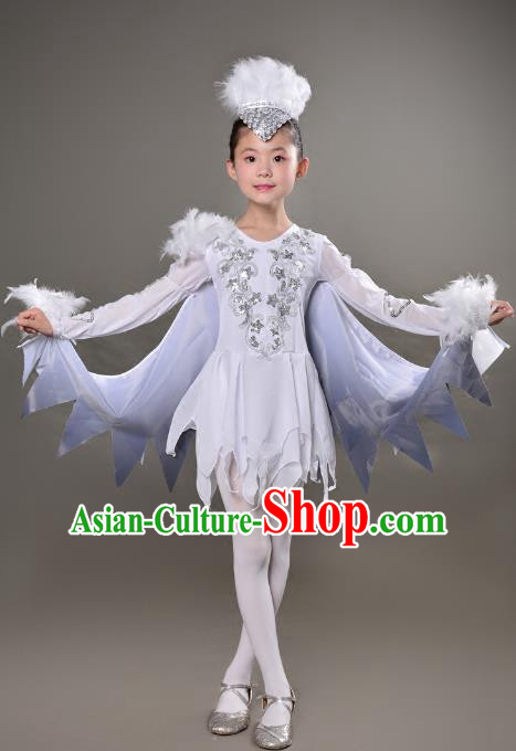 Traditional Chinese Modern Dance Costume, Folk Dance Drum Dance Uniform Yangko Clothing for Kids