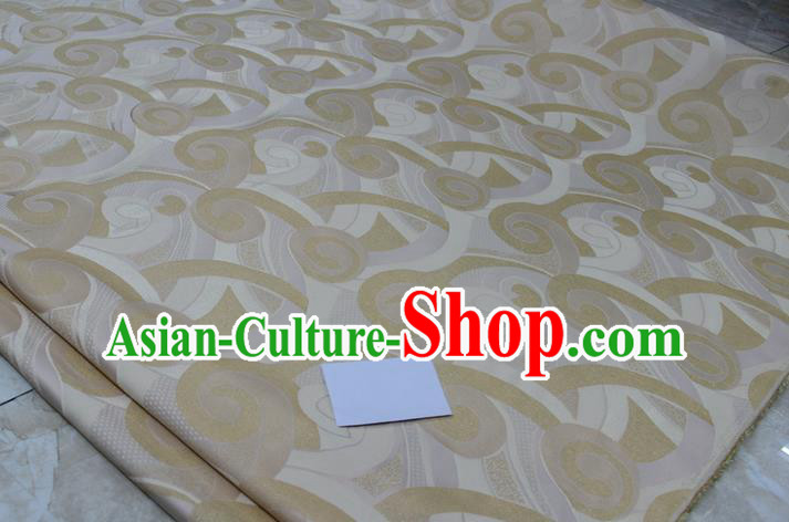 Chinese Traditional Clothing Palace Pattern Mongolian Robe Tang Suit Brocade Ancient Costume Satin Fabric Hanfu Material